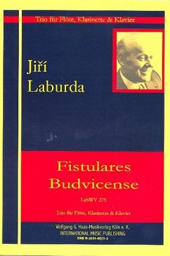Cover Fistulares Budvicense LabWV275 für Flöte, Klarinette und Klavier Partitur (= Klavier) und Stimmen