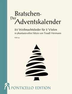 Cover Der Bratschen-Adventskalender für 2 Violen (mit Text) Spielpartitur