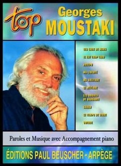Cover Top Georges Moustaki: paroles et musique avec accompagnement piano ou guitare