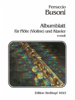 Cover Albumblatt für Flöte und Klavier