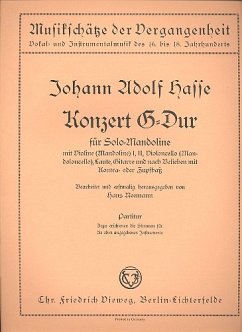 Cover Konzert G-Dur für Mandoline (Violine) solo und Zupforchester (oder Streicher) Partitur