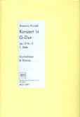 Konzert G-Dur op.3,3 Satz 1 für Kontrabass und Klavier Konzert G-Dur op.3,3 Satz 1 für Kontrabass und Klavier