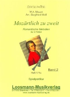 Cover Mozärtlich zu zweit Band 2 für 2 Flöten Spielpartitur