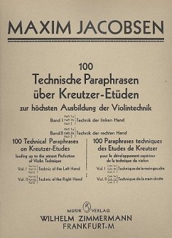 Cover 100 Technische Paraphrasen über Kreutzer-Etüden Band 2 Heft 1b für Violine
