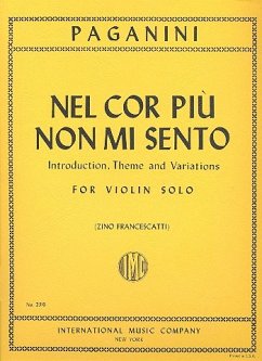 Cover nel cor piu non mi sento for violin solo