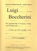 Quartett C-Dur Nr.84 op.58,1 G242 für 2 Violinen, Viola und Violoncello Partitur und Stimmen Quartett C-Dur Nr.84 op.58,1 G242 für 2 Violinen, Viola und Violoncello Partitur und Stimmen