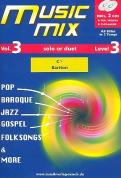 Cover Music Mix vol.3 (+2 CD's) für Bariton Bassschlüssel