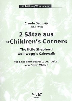 Cover 2 Sätze aus Children's Corner für 4 Saxophone (SATBar) Partitur und Stimmen