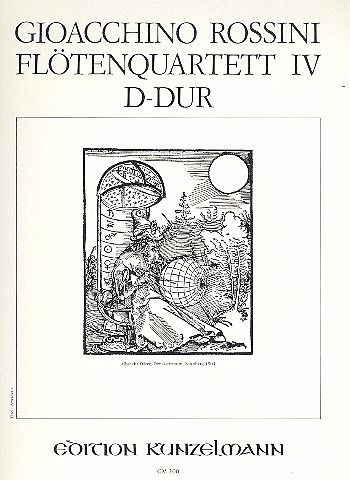 Quartett D-Dur Nr.4 für Flöte, Violine, Viola und Violoncello Stimmen