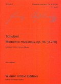 Moments musicaux op.94 D870 für Klavier
