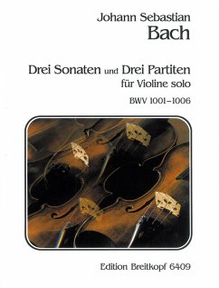Cover 3 Sonaten und Partiten BWV1001-1006 für Violine solo