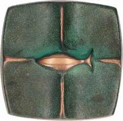 Cover Kreuzplakette aus Bronze mit Fisch - Ich bin bei dir