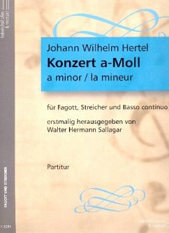 Cover Konzert a-Moll für Fagott, Streicher und Bc Partitur (=Cembalo)