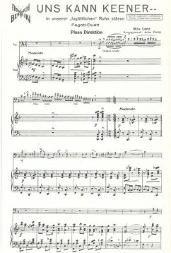 Cover Uns kann keener für 2 Fagotte und Klavier