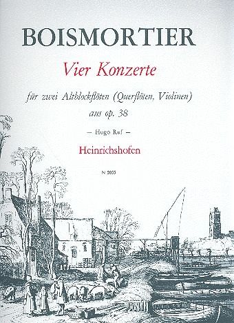 4 Konzerte op.38,1-3 und op.38,5 für 2 Altblockflöten Spielpartitur 4 Konzerte op.38,1-3 und op.38,5 für 2 Altblockflöten Spielpartitur