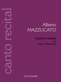 4 Melodie per canto e pianoforte partitura