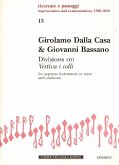 Divisions on Vestiva i colli for soprano instrument (voice) and bc Divisions on Vestiva i colli for soprano instrument (voice) and bc