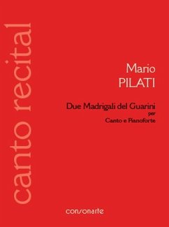Cover 2 Madrigali del Guarini per canto e pianoforte partitura