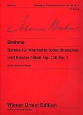 Sonate für Klarinette (oder Bratsche) und Klavier f-Moll Op. 120 No. 1