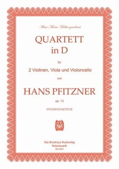 Cover Streichquartett D-Dur op.13 Studienpartitur