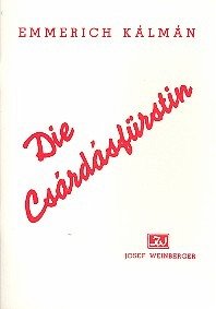Cover Die Csárdásfürstin Libretto (dt)