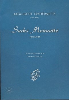 Cover 6 Menuette für Klavier