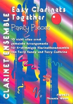 Cover Party Pieces 10 Stücke für 4 Klarinetten ( Ensemble ) Partitur und Stimmen