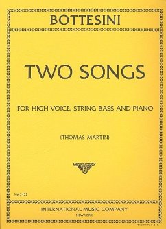 2 Songs for high voice, string bass and piano parts 2 Songs for high voice, string bass and piano parts