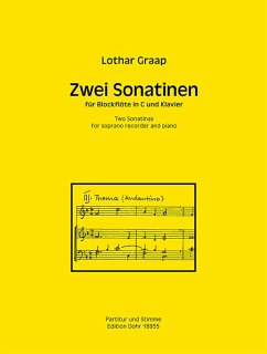 Cover 2 Sonatinen für Sopranblockflöte und Klavier