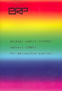 Cover Spirals for percussion quartet score