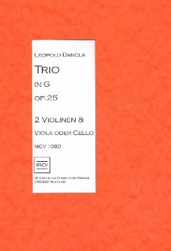 Trio G-Dur op.25 für 2 Violinen, Viola oder Violoncello Partitur und Stimmen