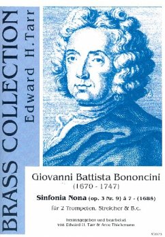 Cover Sinfonia Nona op.3 Nr.9 ŕ 7 für 2 Trompeten, Streicher und Bc Partitur und Stimmen (Bc ausgesetzt)