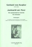 Juninacht am Meer für Orchester Partitur