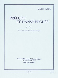 Cover Prélude et danse fuguée pour orgue