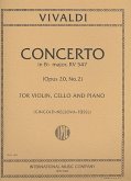Concerto B Flat Major for violin, cello and orchestra for violin, cello and piano parts