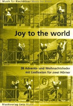 Cover Joy to the World für 2 Hörner (mit Texten) Spielpartitur