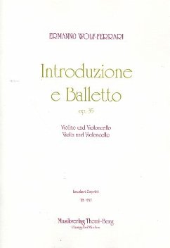 Cover Introduzione e balletto op.35 für Violine und Violoncello Partitur und Stimmen