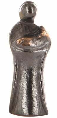 Cover Mädchen mit Lamm aus Bronze