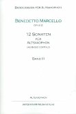 12 Sonaten op.2 Band 3 (Nr.7-9) für Altsaxophon und Bc Saxophonstimme 12 Sonaten op.2 Band 3 (Nr.7-9) für Altsaxophon und Bc Saxophonstimme