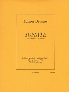 Cover Sonate pour saxophone alto et piano