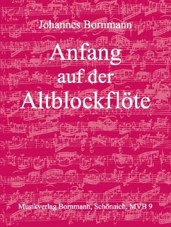 Cover Anfang auf der Altblockflöte