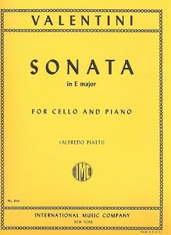 Sonata E major for violoncello and piano Sonata E major for violoncello and piano