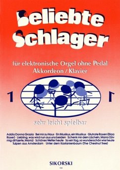 Cover Beliebte Schlager Band 1: für E-Orgel ohne Pedal