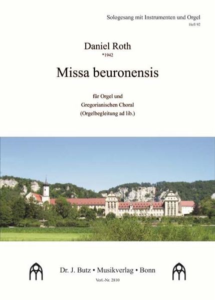 Missa beuronensis für gregorianischen Choral und Orgel (Orgel 2 ad lib) Partitur