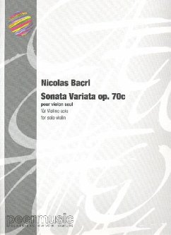 Cover Sonata variata op.70c für Violine