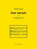 Ave verum für Gesang (hoch) und Orgel Partitur