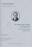 15 Lieder nach Texten von Goethe Band 2 für Tenor und Gitarre Partitur