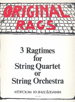 Cover 3 Ragtimes (Band 1) für Streichquartett Partitur und 5 Stimmen
