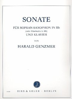 Cover Sonate für Sopransaxophon und Klavier