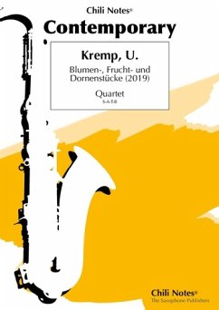 Cover Blumen-, Frucht- und Dornenstücke für 4 Saxophone (SATBar) Partitur und Stimmen